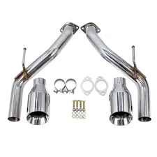 Flow Maxx Axle Back Exhaust Muffler Delete for Infiniti Q50 16-21 3.0T Turbo