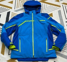 SPYDER LEADER GTX MENS SKI JACKET GORE-TEX WATERPROOF BLUE GREEN SIZE M
