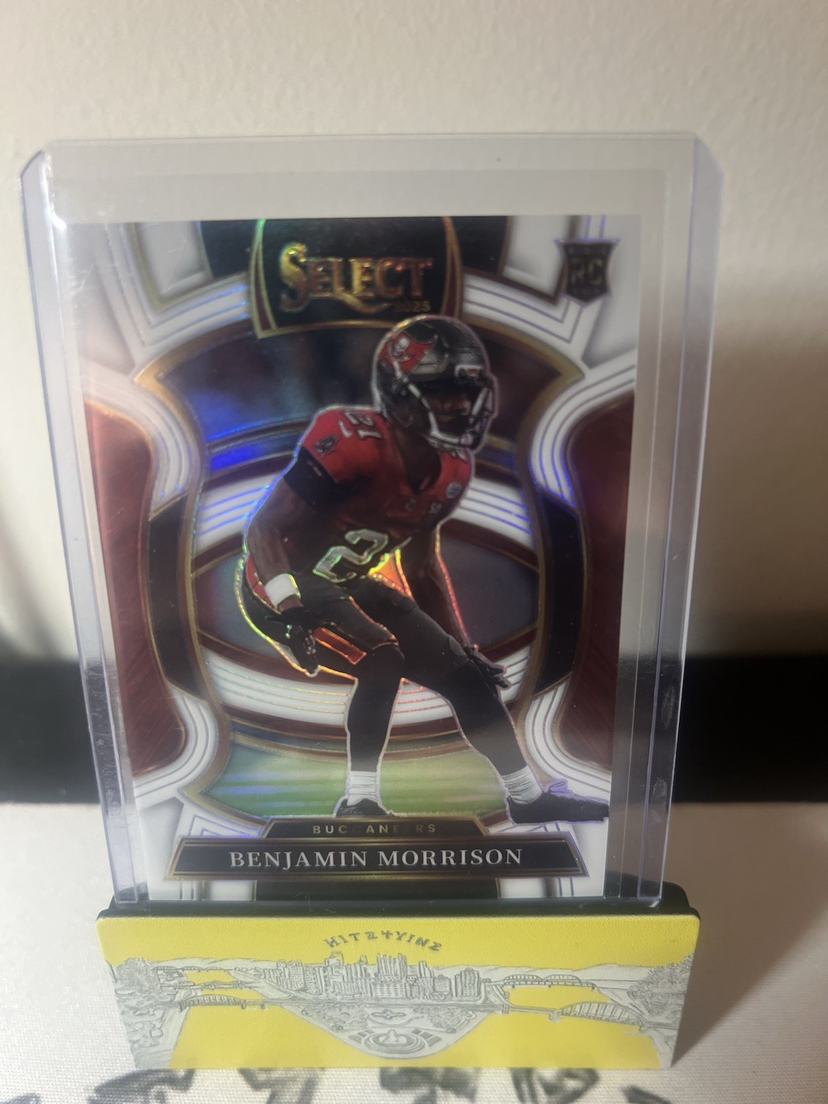 2025 Panini Select - Concourse Benjamin Morrison #39 White Prizm /35 (RC)