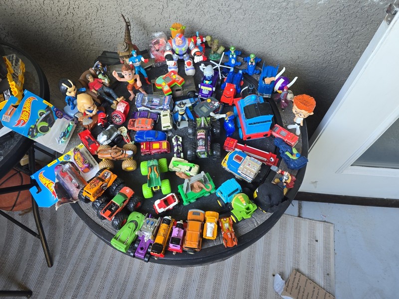 Mixed Toy Lot 50+ Pieces Hot Wheels Monster Jam Transformers Batman Figures Cars