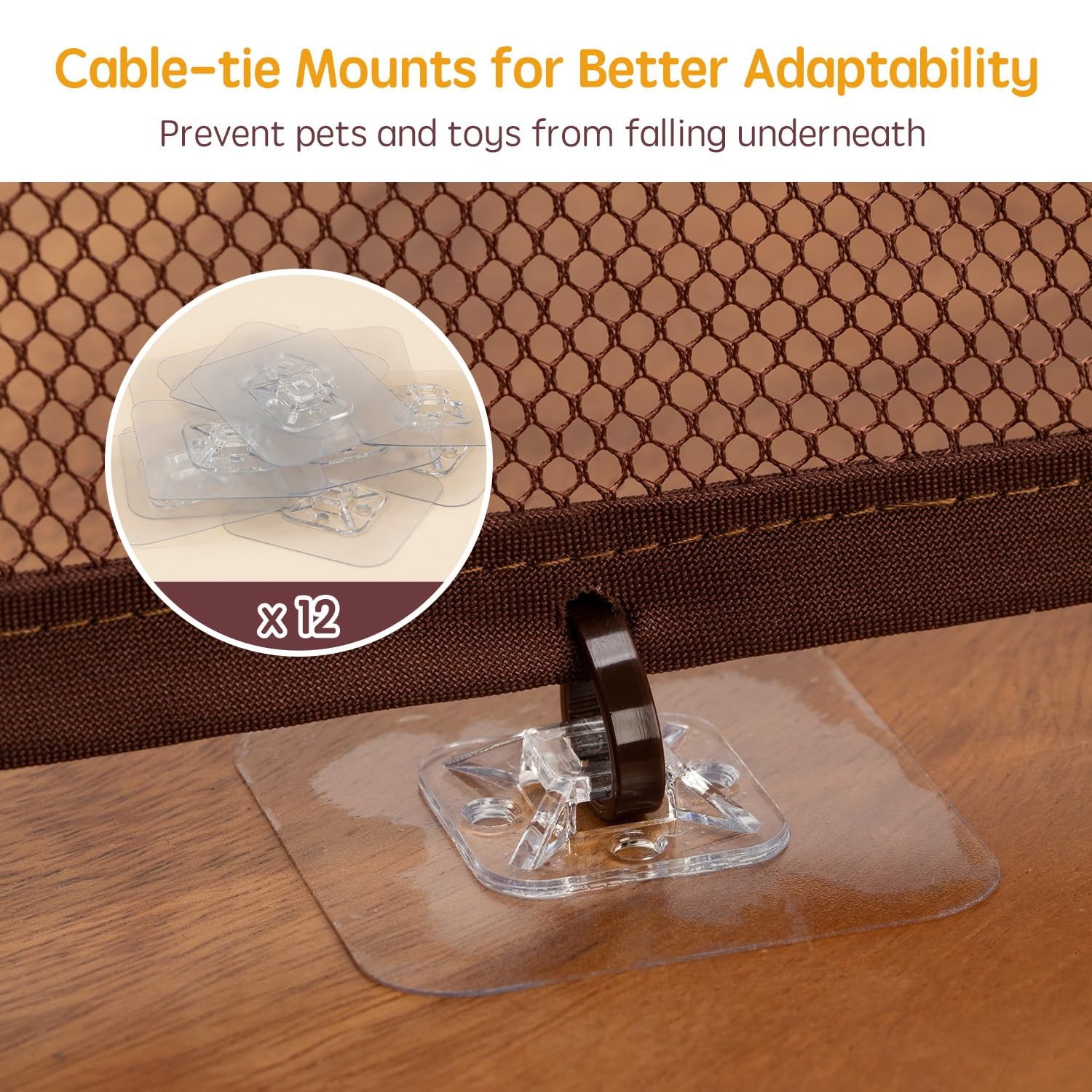 Banister Guard for Baby - 15ft x 3ft, Child Safety Net, Rail Balcony Banister