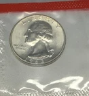 1963-D Washington Quarter 90% Silver 25c in Mint Cello BU Condition US Coin-2358