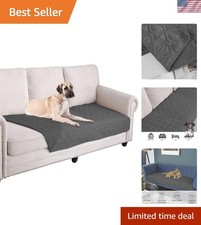 Soft Reversible Dog Bed Blanket - Waterproof Furniture Protector 30x70 Inch