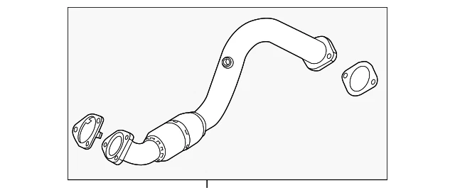 Genuine GM Exhaust Front Pipe 95437532 - Image 2 of 3
