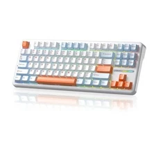 Aula F87 Pro Wireless Mechanical Keyboard Tri-Mode Orange-Blue-White Low Latency