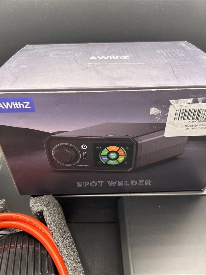 Soldadora de punto de pedal portátil AWithZ UK1 18650 batería de iones de litio máquina de soldadura por puntos Foto 4 de 4