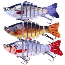 Lifelike Bionic 3D Fishing Lures for Freshwater Saltwater, beginners amateurs 