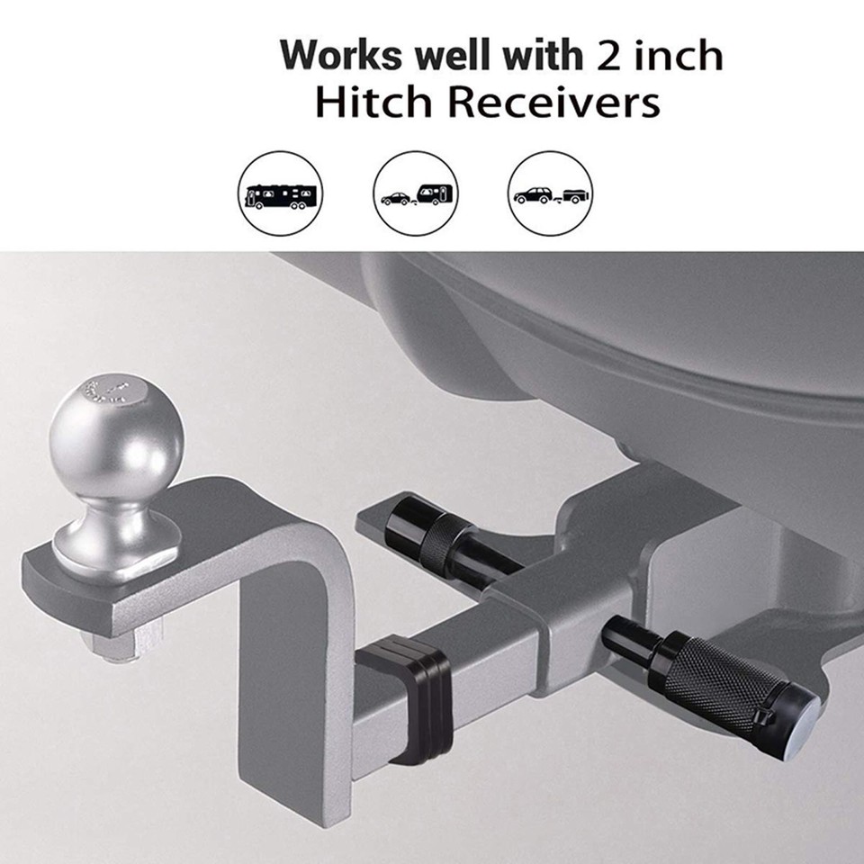 DZS Elec 2pcs Hitch Receiver Silencer Pad 2 Inch Hitch Receiver Muffler Pad Trailer Link Damping Rubber Block For Adjustable Ball Mounts Trailer Hitch Receiver