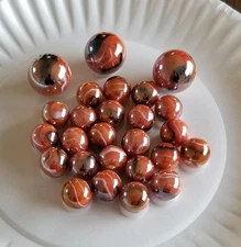 2010 Mega Marbles Vacor Monarch Butterfly First Run Retired Rare 23 + 3 Shooters