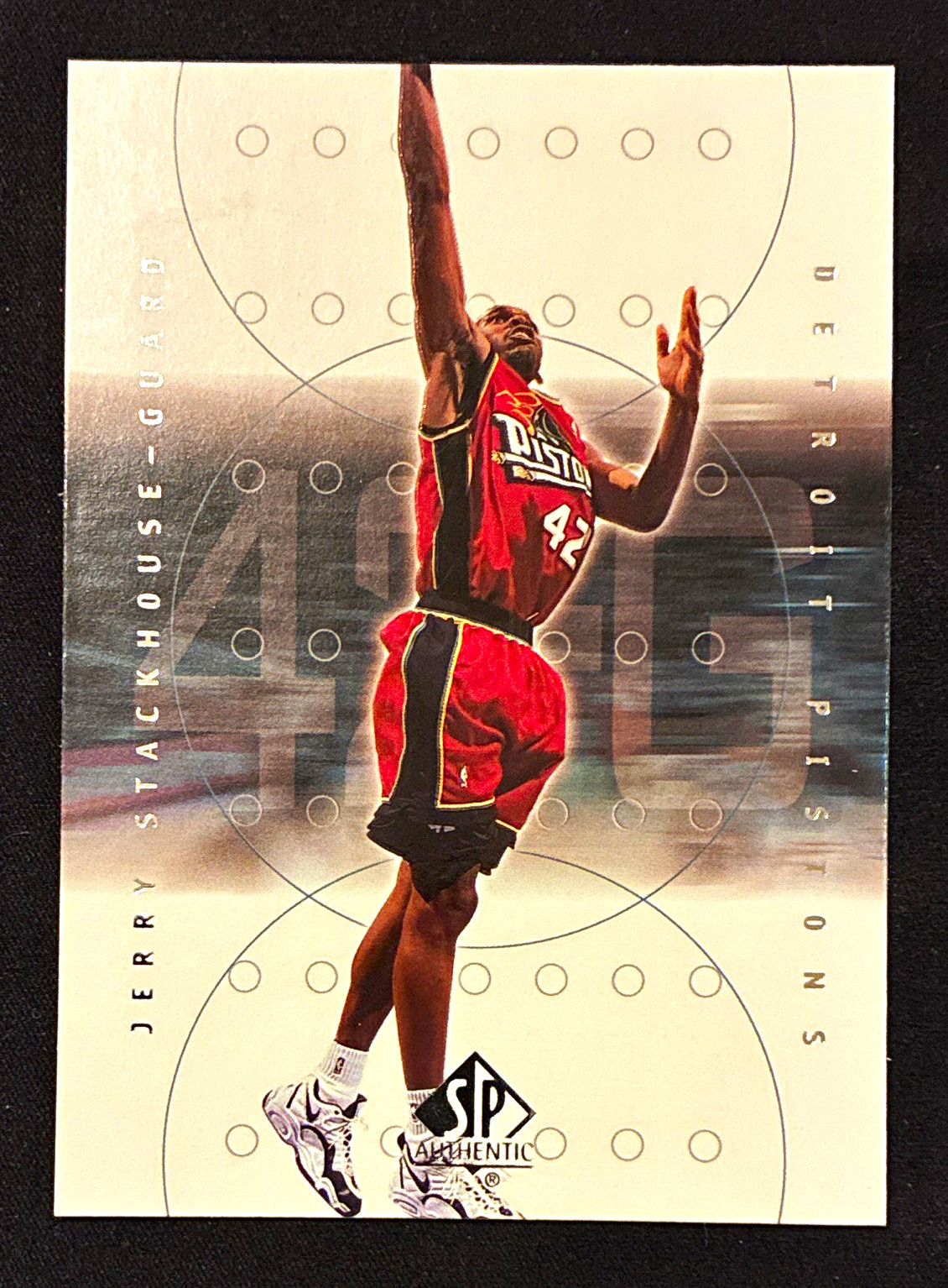 Upper Deck 2000-01 SP Authentic Jerry Stackhouse #22 Detroit Pistons