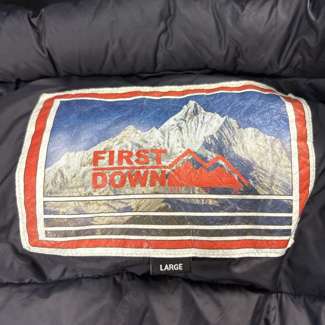 [Good Condition] First Down Down Jacket Black L L… - image 11