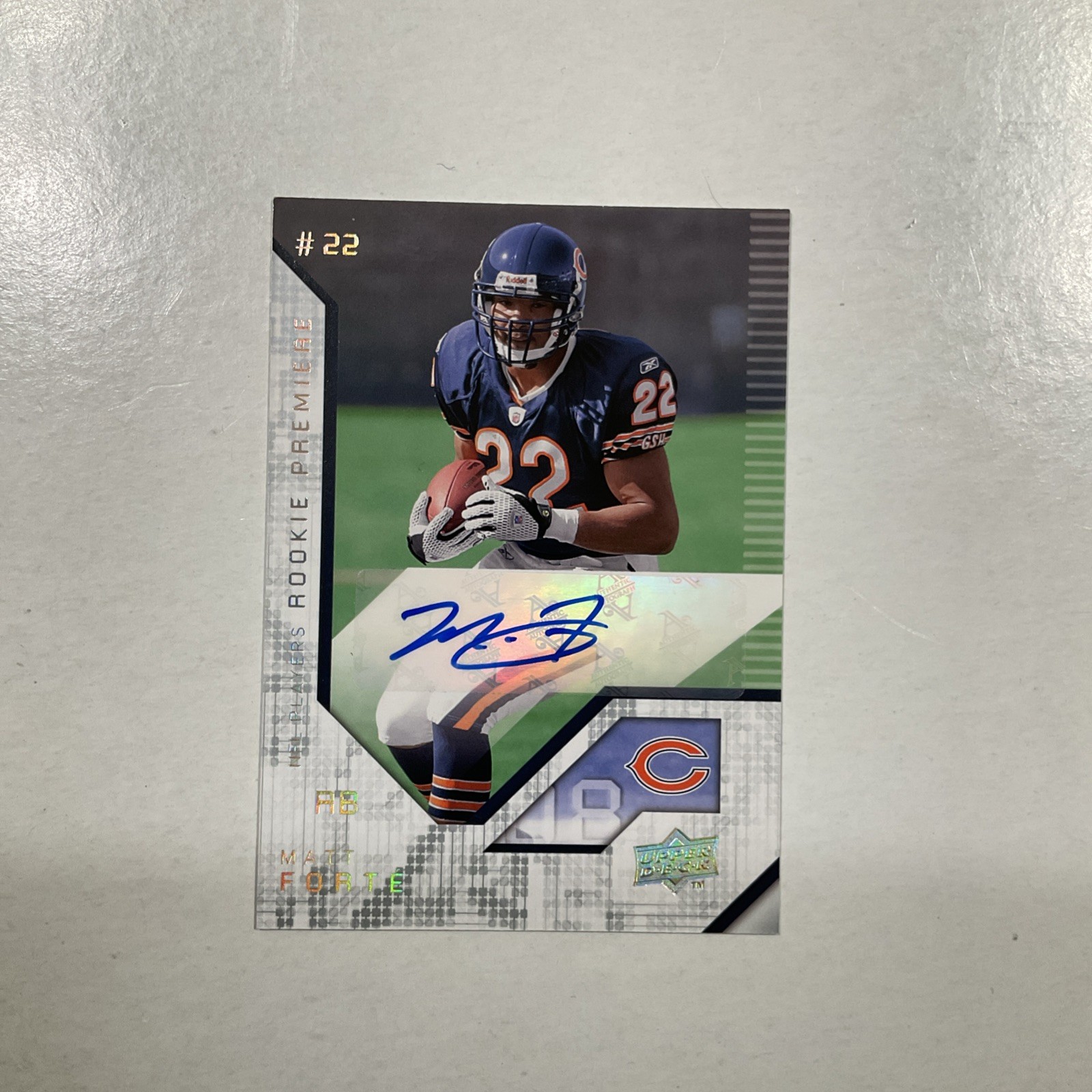 Matt Forte Upper Deck Rookie Premiere Autographs #FO Base