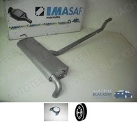 Imasaf Auspuff Endtopf für Fiat + Jeep 500X + Renegade 1.3/1.4 +Lpg+4X4 2014-