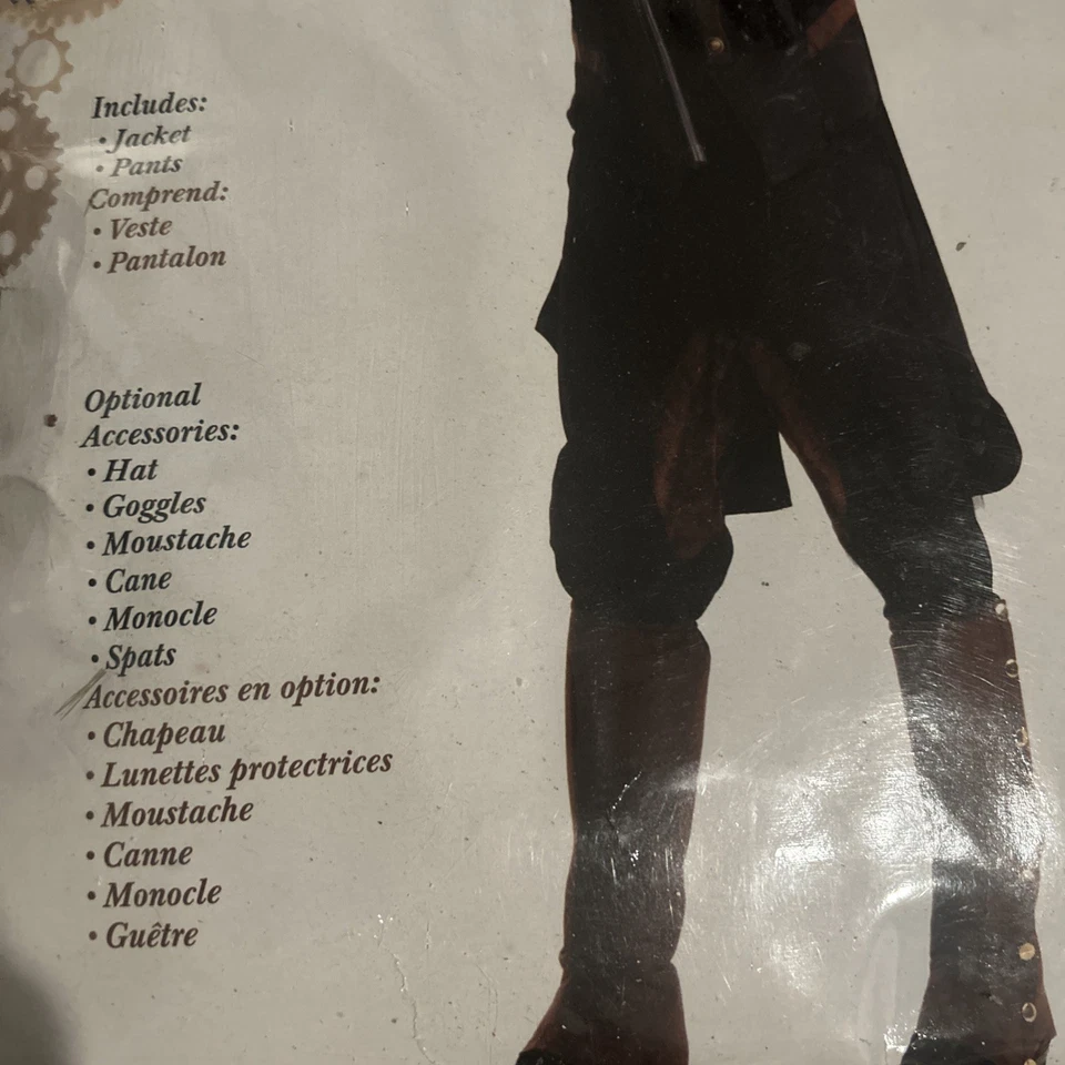 Disfraz Steampunk Caballero Victoriano Hombre Marrón Elegante Halloween Adulto Foto 2 de 3