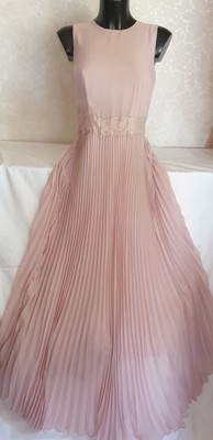 NEU. Body Flirt Boutique Bodenlang Plissee Hochzeit-Abend-festliches Kleid Gr.36