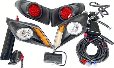 For Golf cart Yamaha Drive2 2017-Up LED Deluxe Street Legal Golf Cart Light Kit