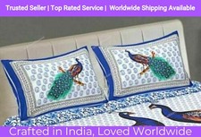 Attractive Print Cotton Double Bed Sheet With 2 Pillow Cover Occasion Gift