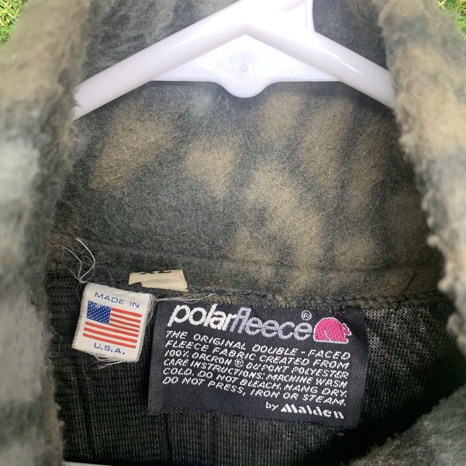 Chaqueta Remington De Colección Para Hombres XL TreBark Camuflada Polar Vellón Hecha en EE. UU. Caza Foto 3 de 4