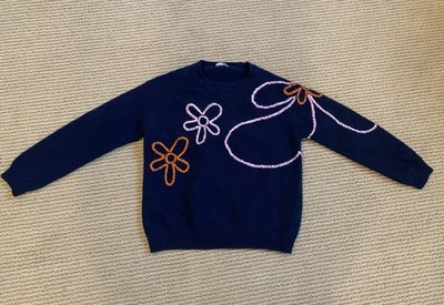 Il Gufo Soft Embroidered 100% Virgin Wool Sweater - Size 8Y