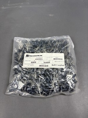 500PCS Illinois Capacitor 100µF 35V Radial Electrolytic Capacitors 107CKS035M