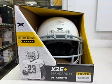 Xenith X2E+ Youth Full Face Football Helmet - White - Youth Medium