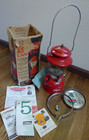 Coleman Lantern 200A Red Single Mantle with Accessory Safe 12/ 1964 in Box — photo 1