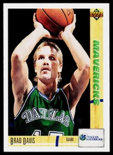 Brad Davis, 1991-92 Upper Deck, #229, Dallas Mavericks,