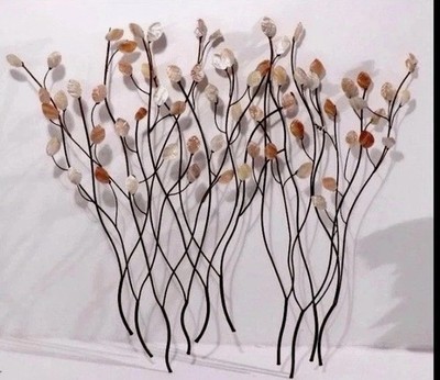 Art Style Of Jere, Pearl Inlay, & Metal  Prairie Grass, Wall Brutalist Art Rare