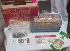 Vintage 1974 Clairol Hot Rollers Set Complete Kit w/ Original Box Papers R