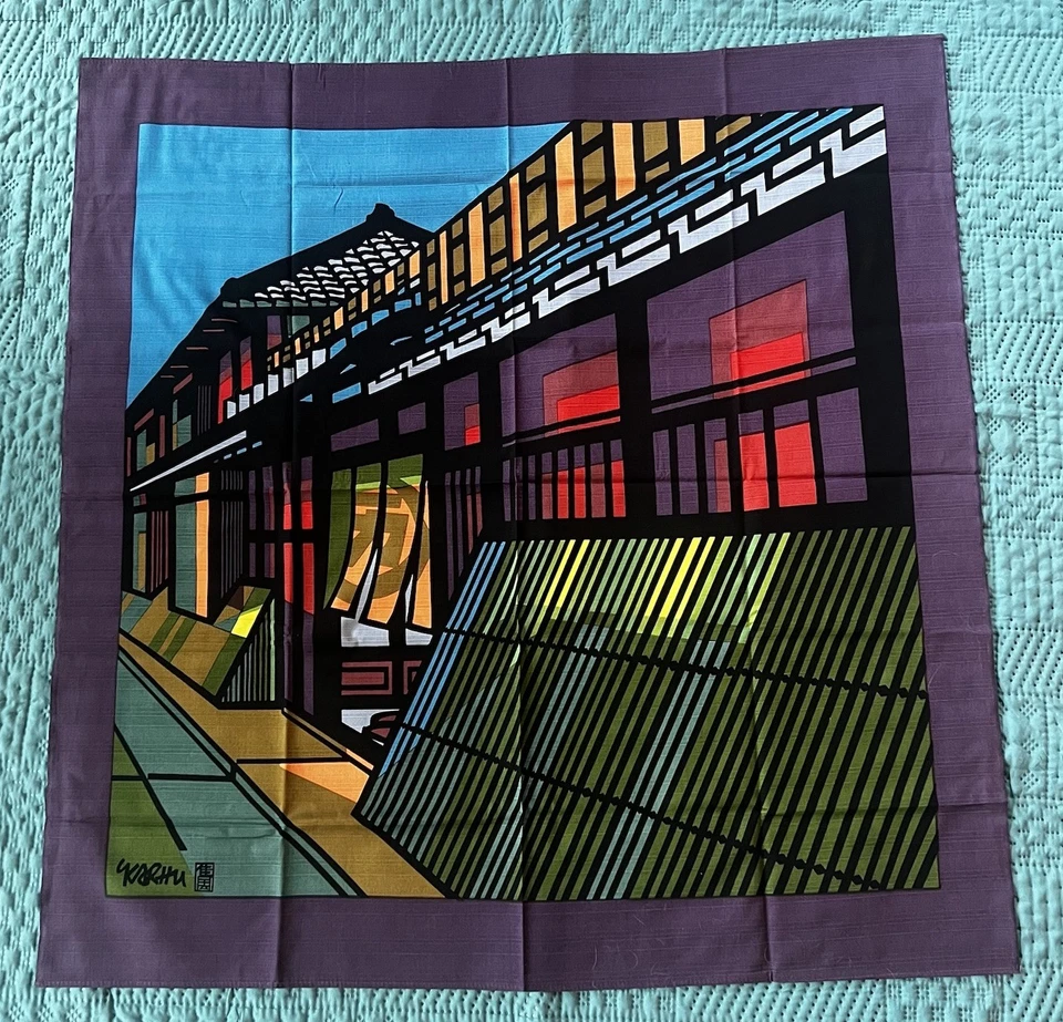 Tapiz Furoshiki Clifton Karhu KYOTO Gion Ichiriki estampado de algodón Foto 2 de 4