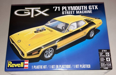#ad Revell 1971 Plymouth GTX Street Machine or Stock 1:24 scale model car kit 14588 $25.95