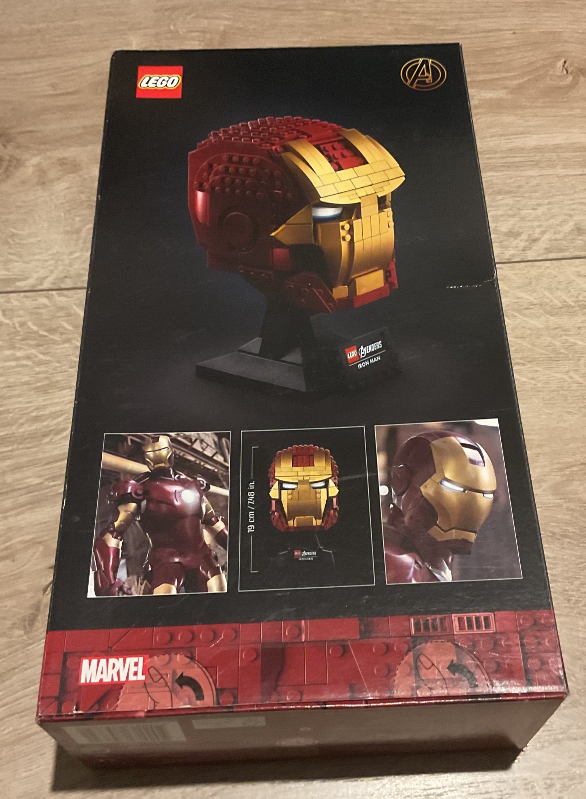 Casque Iron Man LEGO 76165 objet déco bureau pour fan de Marvel Avengers - 2