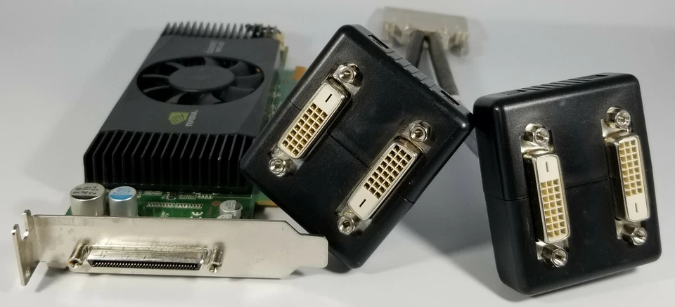 Dell NVIDIA Quadro NVS 420 SFF Slim VHDCI QUAD DVI Four Monitors Video Card - Image 3 of 4