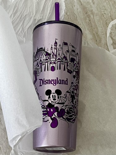 Disneyland / Starbucks 2025 Purple Stainless Steel - Mickey Travel Tumbler NEW