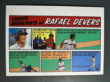 2022 Topps Heritage 1973 Topps Comics #73TC-17 Rafael Devers Red Sox Card