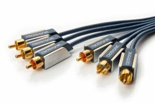 3m Clicktronic Advanced YUV Kabel RGB Anschlusskabel 3x Cinch Stecker RCA