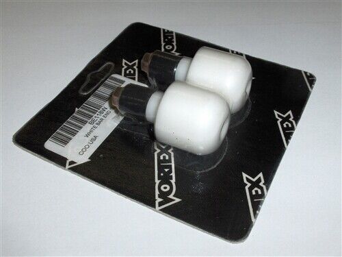 White BAR ENDS BE118W Vortex Aluminum Handlebar Weight Sliders Ducati - Bild 1 von 1