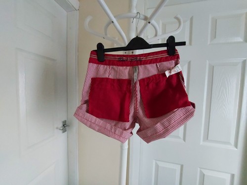 Shorts “ Denim &CO.“Deck Shorts Red White Colour Size: 6 ( UK ) Eur 34 - Picture 14 of 15
