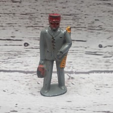 Barclay  Manoil Lead AA Train Porter Gray Suit  Village Accessory  Vintage