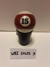  15 Maroon  White Stripe Single Pool Ball Replacement 2 1/4 Inch