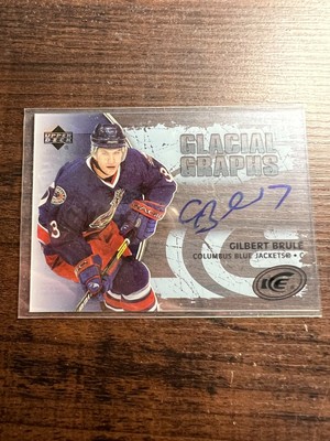A79,661 - 2005-06 Upper Deck Ice Glacial Graphs #GGGB Gilbert Brule Auto