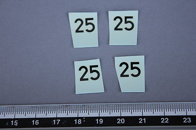 EC1 Miniature Vehicle 1/43 Rally Race Decal No. 25 Heco Garage Diorama