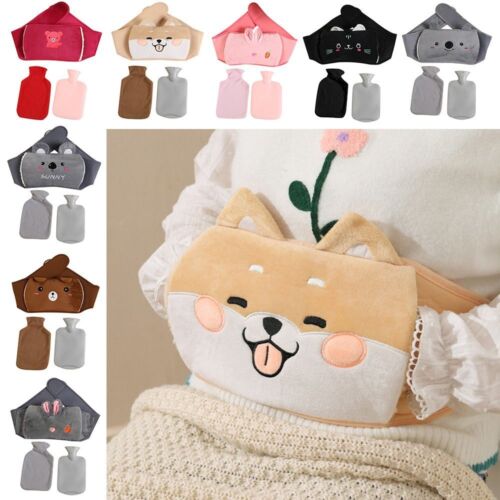 Soft Hot Water Pouch Wearable Warm Water Bag Cute Plush Waist Cover Belt - Picture 1 of 24