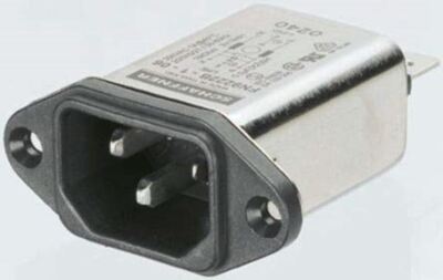 1 x IEC EINLASS, FN9244E, MEDIZINISCH, ERDE, 3A - FN9244EB-3-06 - SCHAFFNER