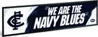Carlton Blues AFL Bar Runner Mat Team Logo Footy Fan Official AFL SALE 2026