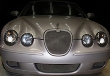 Lower Bumper 3pcs Mesh Grille Set For Jaguar S-type R 2005 2006 2007