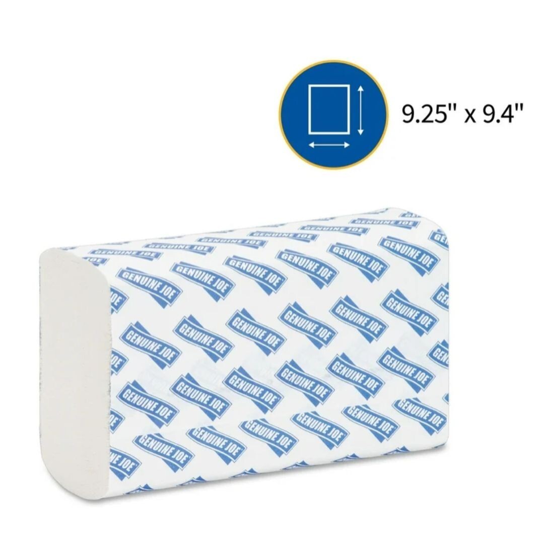 Genuine Joe GJO21100 Multifold Towels, 250 Sheets per Pack, 16 Pack