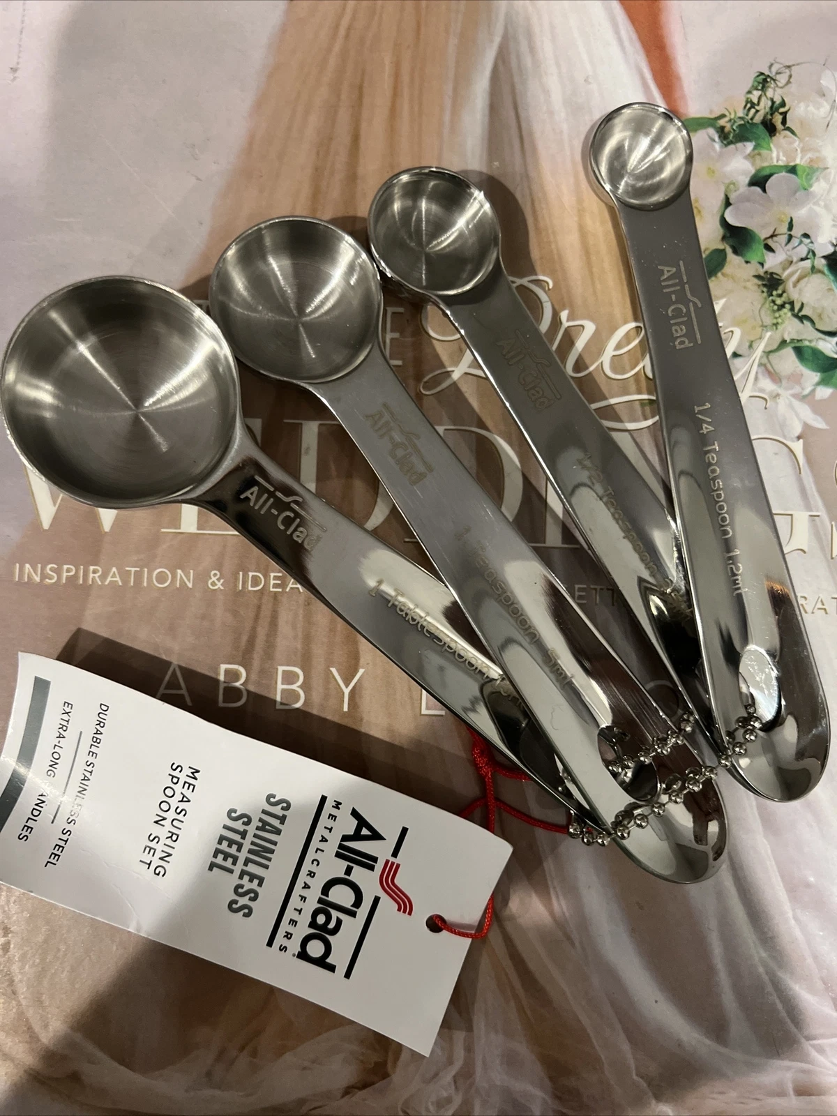 NEW ALL-CLAD Stainless Steel 4 piece Measuring Spoons New
Opens in a new window or tab