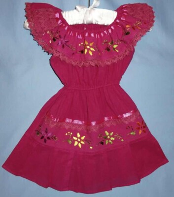 Mexican dress girls size 2-Cinco de Mayo costume-fiesta-Maraca-Hairbow-LOT-3  | eBay