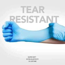 Disposable Nitrile Gloves 4.5 mil Blue Powder-Free Food-Safe Cleaning Exam Glove